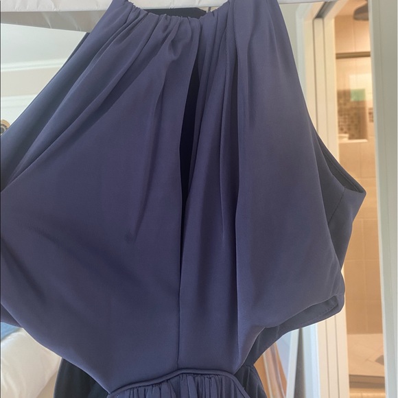 Navy halter slit maxi dress - Picture 5 of 5